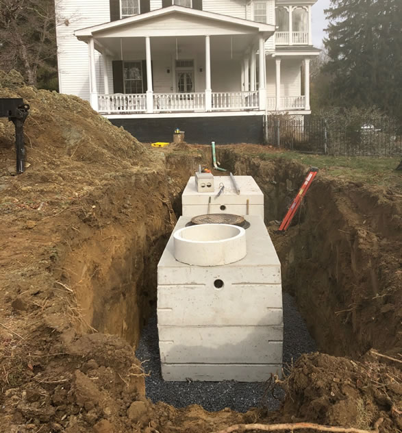 Hudson Valley septic tank installation